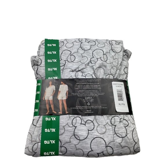 DISNEY Women's PJ's X-Large XL Mickey Mouse Pajamas 2-Piece Lounge Wear NWT - Picture 4 of 6